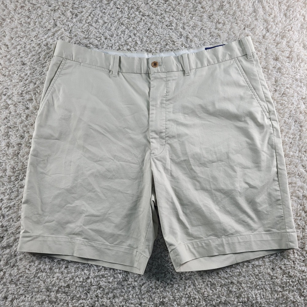Polo Golf Ralph Lauren Shorts Mens 38 Tan Classic Fit Chino Crest Logo Excellent - Picture 4 of 13